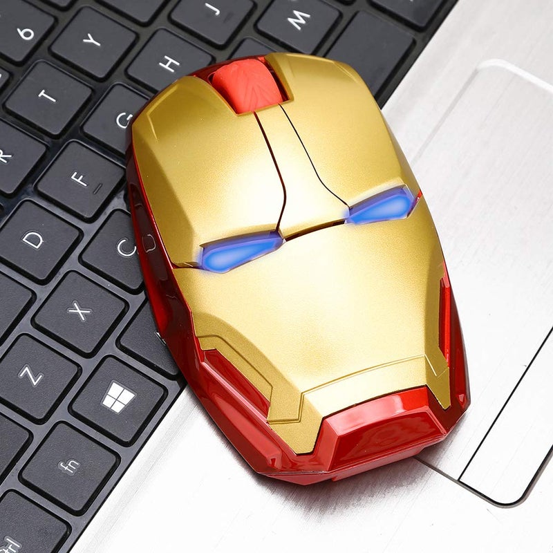 VSVABEFV Cool Wireless Mouse, 2.4 G Portable Ergonomic Optical Wireless Mouse with USB Receiver | for Notebook PC Laptop Computer MacBook | with 8G USB Flash Drive | 3 Adjustment Levels - Image 3